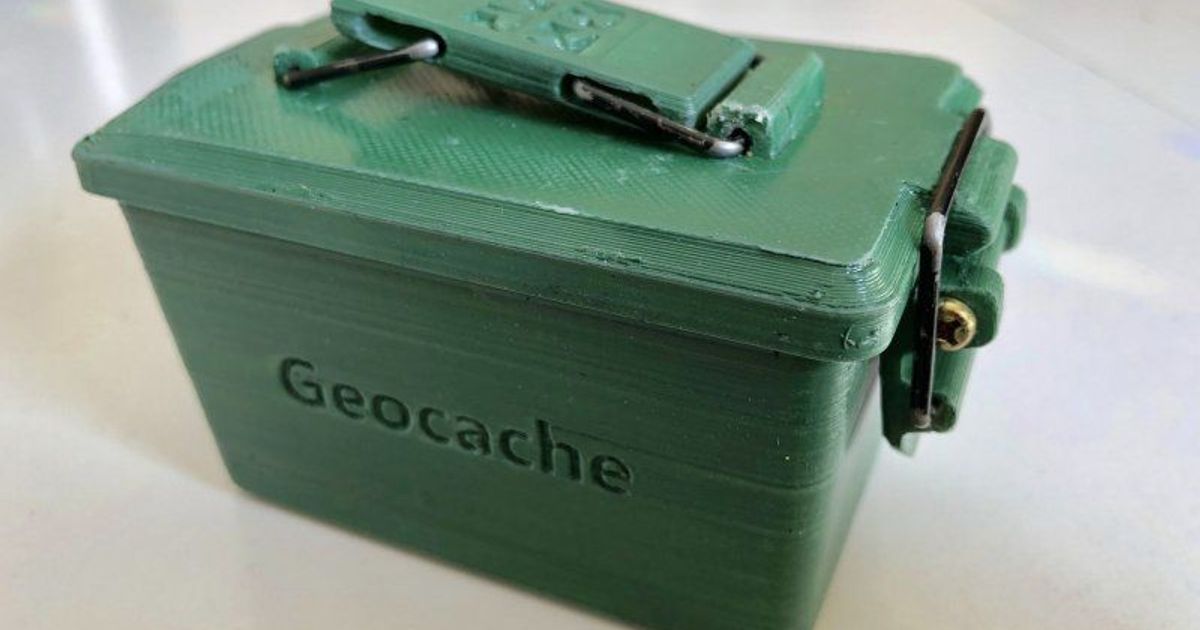 cache branded mini munitions gsvsans domicile fixe 3D modèles sports Extérieur géocache géocaching chose universelle ammobox 3D print model - Mito3D