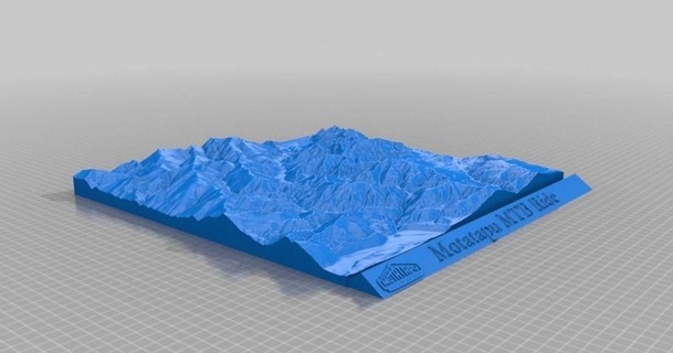 Privatgelände mtb Reiten gsvnofixedabode 3D Modelle Haushalt draussen Garten Topographie thingiverse Reliefkarte topografisch 3dmaps 3d print model - Mito3D