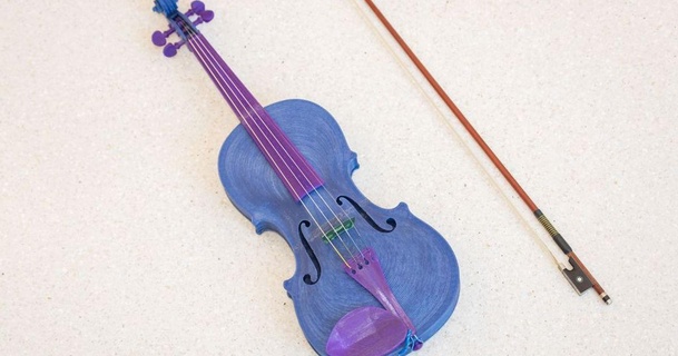 tam boyut akustik keman odunsu 3D modeller hobi yapımcılar müzik ses şeytani aleti 3d print model - Mito3D