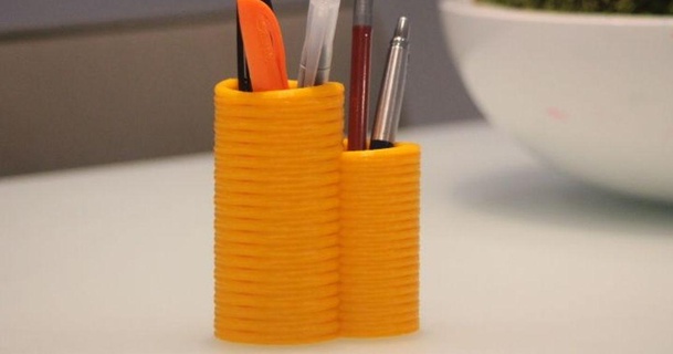 pen holder ak-mm-so 3D Models Household Office organizer office desk pencil 3d print model - Mito3D