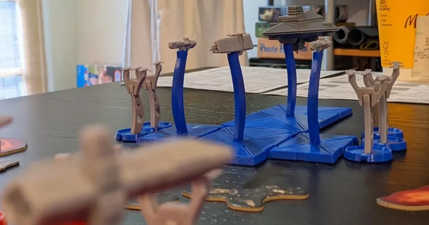 gk Basen steht Kriegsflotten ftl galaxycr8r 3D Modelle Spielzeuge Spiele Tafel Tischplatte Raumschiff Tabletopgaming 3d print model - Mito3D