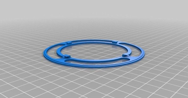 Hifiman Ohr Pad Montage Ring ieElektronenwolke 3D Modelle Gadgets Audio Kopfhörer thingiverse 3d print model - Mito3D