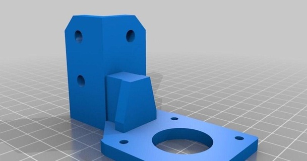 Netz a2 Unterseite mount Schwarzer Falke 3D Modelle Drucker Upgrades thingiverse Stepperhalterung 3d print model - Mito3D