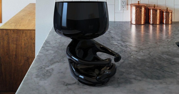 sitting vase hesam 3D Models Household Outdoor & Garden pot dummy 3d print model - Mito3D