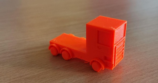 kamion z mnichovice 3D Models Toys & Games Action Figures Statues 6kol tyrak oranzova nakladak 3d print model - Mito3D