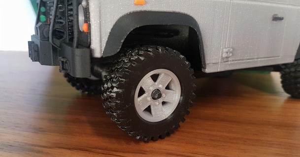 Landy mini 5 parlait roues 3d ensembles jantes extruder 3D modèles jouets Jeux Véhicules roue conception 3d print model - Mito3D