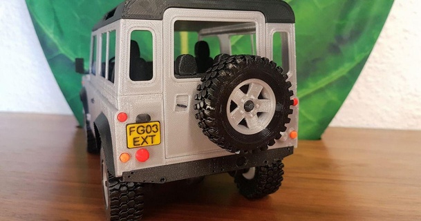 landy mini Accessori 3d imposta dettagli specchio posteriore luci girare segnali licenza piatto estrudere 3D Modelli giocattoli Giochi veicoli luce dettaglio 3d print model - Mito3D