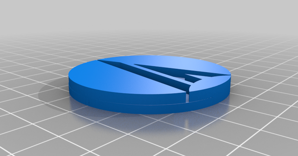 bpsspace coin swiss dynamics 3D modelos arte Projeto 2D pratos logotipos espaço thingiverse bps 3d print model - Mito3D