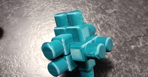 croix charpentier bricoleurprinteur3d 3D modèles jouets Jeux puzzles Brain teasers cassetete étoile 3d print model - Mito3D
