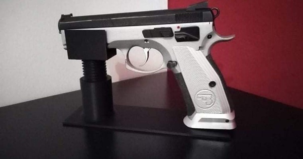 gunholder - universal majkl 3D Models Hobby & Makers Other Ideas organizer organiser gun handgun airgun 3d print model - Mito3D