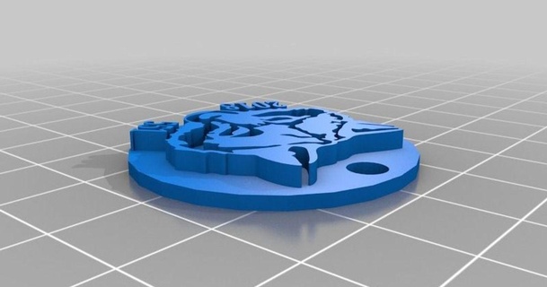 wolf coin 551 old english workshop 3D Models Hobby & Makers Other Ideas thingiverse 3d print model - Mito3D