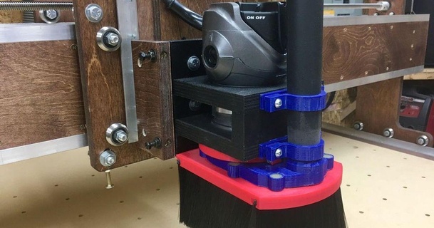 hitachi m12vc dust shoe old english workshop 3D Models Printers - Upgrades thingiverse dustshoe gattoncnc 3d print model - Mito3D