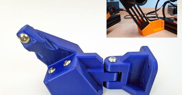 schwenken Seite montiert Spule Halter Unterstützung Ender 3 Profi boothyboothy 3D Modelle Drucker Upgrades Spulenhalter Filamentspulenhalter Spoolmount Filamentpool 3d print model - Mito3D