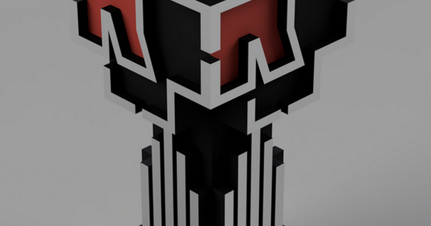 Rammstein küp ayakta durmak ateş 3D modeller Sanat tasarım 2D tabaklar logolar logo müzik Kaya 3d print model - Mito3D