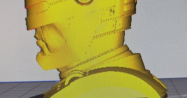 büst robocop gdprint73 3D modeller dünya taramalar insanlar 3d print model - Mito3D