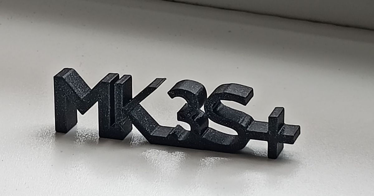 mk3s+ logotipo mishman118 3D modelos arte Projeto 2D pratos logotipos 3D print model - Mito3D