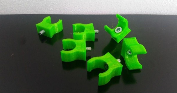 d16 porta tubos monte braçadeira d bot bola extra 3D modelos passatempo fabricantes Ideias suporte tubo thingiverse 3d print model - Mito3D