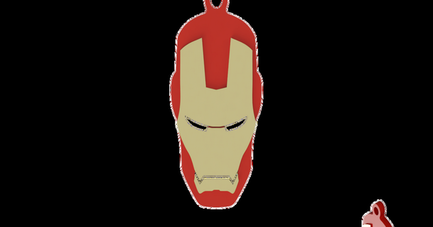 keychain ironman minimal extraball 3D Models Fashion Other Accessories marvel thingiverse keychains 3d print model - Mito3D