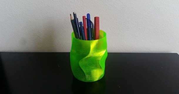 supersimple pencil cup extraball 3D Models Household Other House Equipment vase box organizer container glass 3d print model - Mito3D