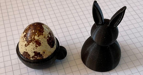 Ostern Hase Wachtel Eier tn 3d objekte 3D Modelle Haushalt Küche Osterhase Osterei 3d print model - Mito3D