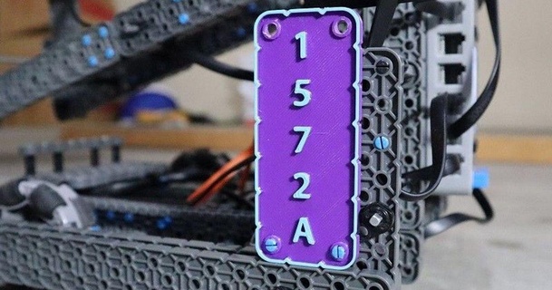 vex robótica iq licença prato eletrosync 3D modelos Aprendendo Engenharia placa carro thingiverse Vexrobótica 3d print model - Mito3D