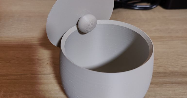 conception pot taerholmes 3D modèles Ménage Accueil maison décor Deckel poterie allumé 3d print model - Mito3D