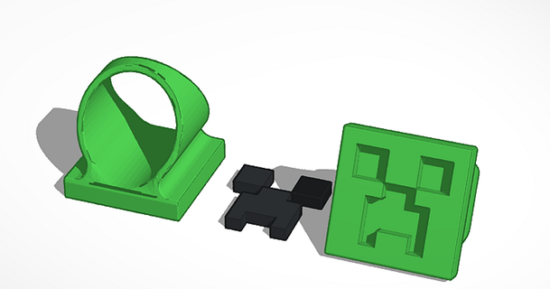 minecraft creeper ring stedipietro 3D Models Fashion Other Accessories 3d print model - Mito3D
