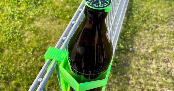 fency giardino recinzione bevanda titolare supporto squalo 3D Modelli domestico all'aperto birra bara birraio 3d print model - Mito3D