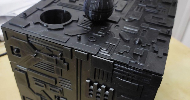 borg Würfel Kugel Toner 3D Modelle Spielzeuge Spiele Fahrzeuge Star Trek startrektng Borgcube 3d print model - Mito3D