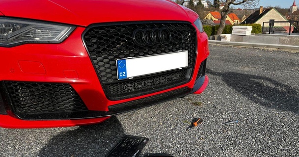 Audi rs3 lisans tabak Kulp destek eu pokecamp 3D modeller hobi yapımcılar otomotiv plakası 3d print model - Mito3D