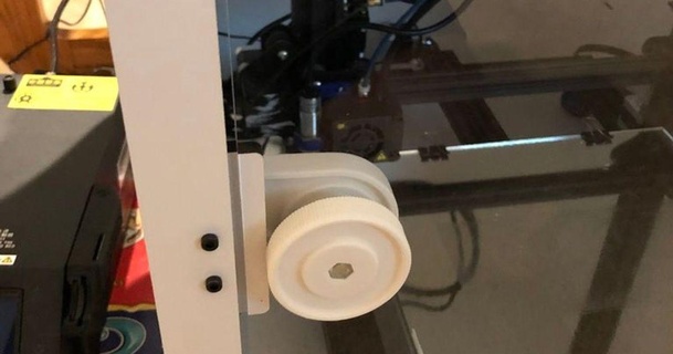 printed solid enclosure acrylic door knob - cr10 bstewart 3D Models Printers Accessories handle cr10s latch crealitycr10 3d print model - Mito3D