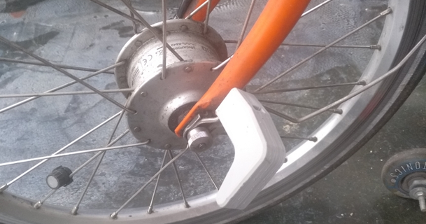 frente rueda gancho brompton plegable bicicleta reemplazo iggy 3D modelos Deportes aire libre thingiverse 3d print model - Mito3D