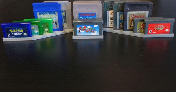 game boy display shelf 16 bit virtual studios 3D Models Gadgets Video Games color 3d print model - Mito3D