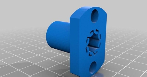 lmh8uu oval-flanged 8mm bushing federico9292 3D Models Printers - Upgrades part repair linear thingiverse bushings 3d print model - Mito3D