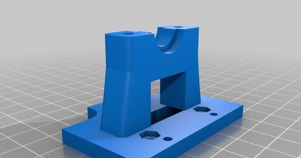 geeetech i3 Pro b e3d Bowden montar nuez agujero fijo federico9292 3D modelos impresoras actualizaciones thingiverse abrazadera arco monte bowden 3d print model - Mito3D