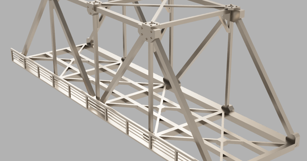 ho Rahmen Eisenbahn Brücke Positron 3D Modelle Welt scannt Architektur Stadtplanung thingiverse Modellbahn Modellbetten Skala 3d print model - Mito3D