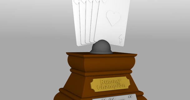 runmmy championship trophy rebeltaz 3D Models Toys & Games Outdoor champion thingiverse rummy 3d print model - Mito3D