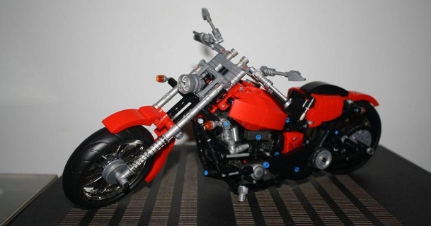 herlay Dovidsan motocicleta sembo modificaciones rebeldemente 3D modelos juguetes juegos edificio bloques thingiverse ladrillos 3d print model - Mito3D