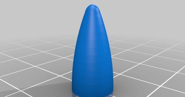 bottle rocket fireworks nose cone rebeltaz 3D Models Toys & Games Vehicles thingiverse 1776 3d print model - Mito3D