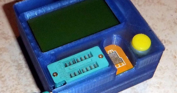 lcr t3 caso bainha remixar rebeldemente 3D modelos passatempo fabricantes eletrônicos recinto testador thingiverse componente transistor 3d print model - Mito3D