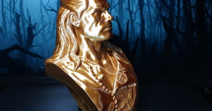 Geralt Rivia js studio indir Bedava stl model printablescom 3d modeller Sanat tasarım heykeller büst heykel Cadı Cavill 3d print model - Mito3D