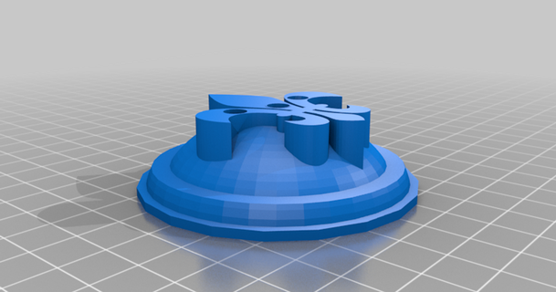 fleur de lys flag holder to-shirtcom quebec toshirtcom 3D Models Hobby & Makers Other Ideas thingiverse toshirt 3d print model - Mito3D