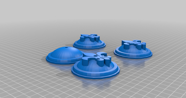 fleur de lys flag holder to-shirtcom quebec toshirtcom 3D Models Hobby & Makers Other Ideas thingiverse 3d print model - Mito3D