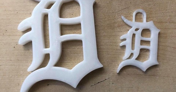 tigres Detroit toshirtcom 3D modelos pasatiempo hacedores ideas thingiverse 3d print model - Mito3D