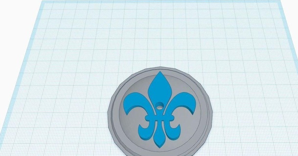 fleur lys drapeau titulaire soutien to shirtcom Québec toshirtcom 3D modèles loisir fabricants idées chose universelle support 3d print model - Mito3D