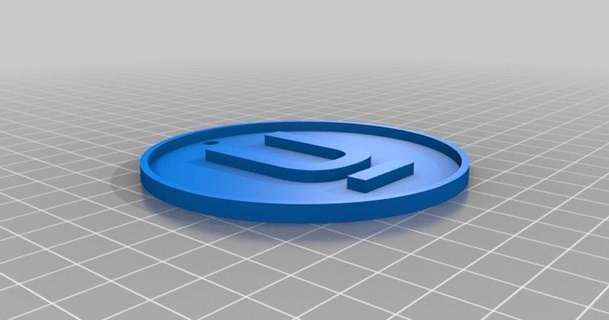 base circulaire logo porte clés toshirtcom 3D modèles loisir fabricants idées chose universelle 3d print model - Mito3D