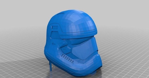 guerra Galaxias casco prueba apoyo toshirtcom 3D modelos pasatiempo hacedores ideas thingiverse 3d print model - Mito3D