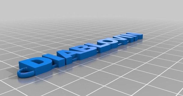 diablovin nametag toshirtcom 3D Models Hobby & Makers Other Ideas thingiverse 3d print model - Mito3D