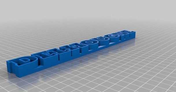 delhougne cookie cutter toshirtcom 3D Models Art & Design Sculptures thingiverse customized 3d print model - Mito3D