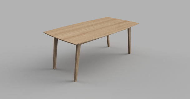mesa jantar zortris 3D modelos casa cozinha tabela modelo 3d print model - Mito3D